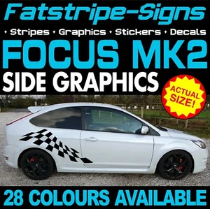 to fit FORD FOCUS MK2 GRAPHICS STICKERS STRIPES DECALS TITANIUM X ZETEC ST RS - Picture 1 of 2