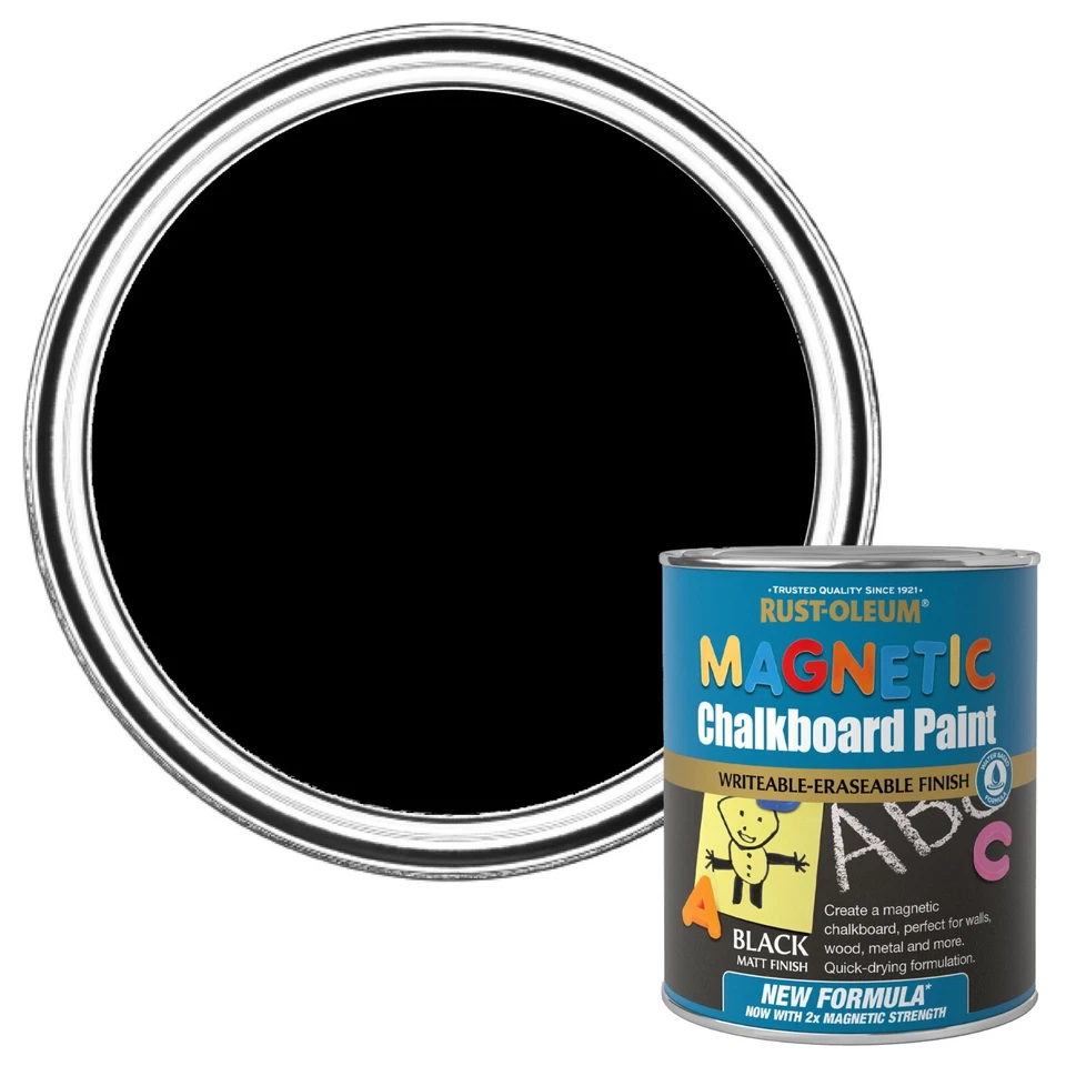 Rust-Oleum Magnetic Chalkboard Paint 750ml - Image 1 of 4