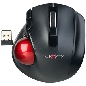 Mod-it Kabelloser Funk-Laser-Trackball mit 5 Tasten und Scrollrad, 1.200 dpi - Bild 1 von 5