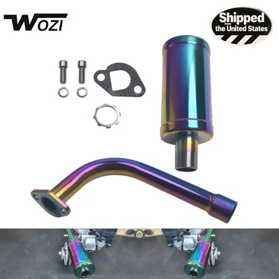 Escape colorido com silenciador para Predator 196cc 212cc GX160 GX200 Go Kart Mini - Imagem 1 de 4