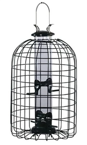 Audubon Wild Bird 1.25 lb Plastic/Wire Caged Tube Bird Feeder 4 ports - Picture 1 of 2