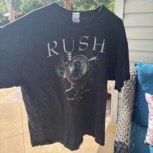 Rush Time Machine Tour 2010 Official Concert T-Shirt L Black Soft Cotton Clean - Picture 1 of 4