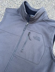 north face WINDPROOF full zip APEX RISOR VEST mens LARGE dark grey NF0A3EST - Picture 1 of 10
