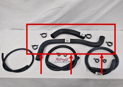 1967-72 Chevrolet C10 LS Swap Radiator Hose Kit [1001ULC] LSX,Xflow,LS3, Clamps - Изображение 1 из 4
