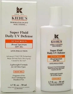 Kiehls Super Fluid Daily UV Defense Sunscreen SPF 50+ 1.7 fl oz New In Box - Picture 1 of 4
