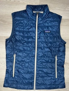 Chaleco acolchado ultraligero Patagonia Nano Puff azul marino para hombre talla pequeña S - Imagen 1 de 7