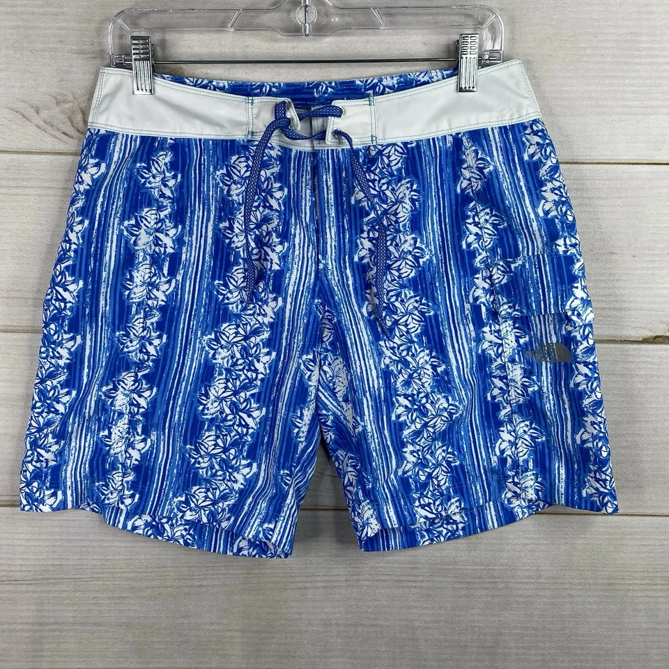 Женские плавки The North Face размер 6 доска для серфинга накидка синие с цветочным рисунком без подкладки - Изображение 1 из 4