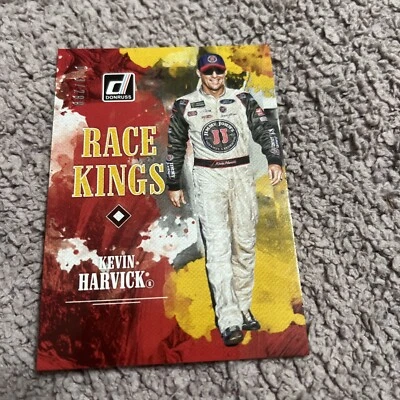 2019 Panini Donruss NASCAR Race Kings Gold 13/299 Kevin Harvick #4 - Image 1 of 2