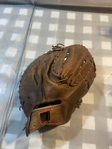 Guante de primera base vintage Regent RH Throw 12" Mitt hecho a mano base de cuero japonés - Imagen 1 de 4