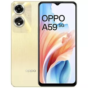 OPPO A59 5G Factory Unlocked Dual SIM 6GB RAM 128GB STORAGE 90Hz Display-GOLD - Picture 1 of 8