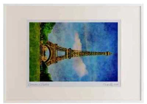 803042 Eiffel Tower, Paris, France Watercolour Picture Frame - Picture 1 of 1