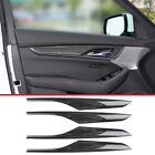 For Cadillac Ct5 2020-22 Abs Carbon Fiber Style Inner Door Panel Strip Cover 4X