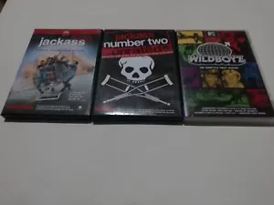 Jackass The Movie+Number Two and Wildboyz The Complete First Season DVD Lot - Picture 1 of 17