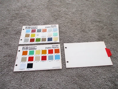 PAINT COLOR REFERENCE FORS FIESTA 1977/1981 SAMPLE PAINT CHIPS - Image 1 of 3