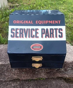 Schöner Oldtimer United Motors Service Metallteile Schrank - Bild 1 von 9
