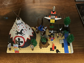 Rare Lego Western Indians 6766 Rapid River Village (1997): 100% Comp w/Manual