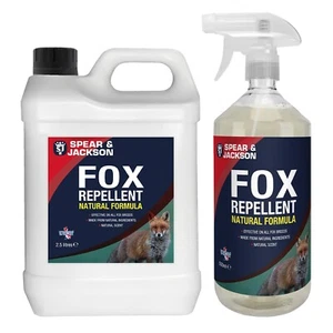 Fox Repellent Spray - 2.5L Plus 500ml Trigger Spray - Spear & Jackson - Picture 1 of 3