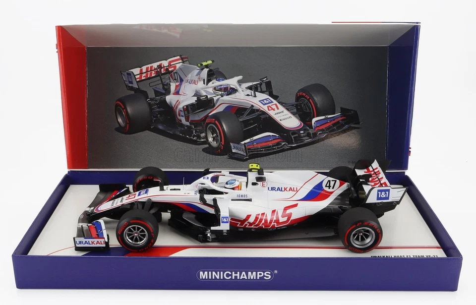 1/18 MINICHAMPS - HAAS - F1  VF-21 065/6 TEAM URALKALI N 47 BELGIUM GP 113211347 - Immagine 1 di 1