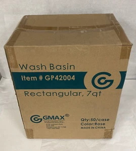 GMAX GP42004, lavabo de plástico, 7 cuartos de galón, color rosa, 50 por estuche - Imagen 1 de 11