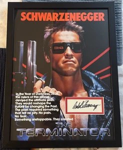 Arnold Schwarzenegger PSA Custom Framed Matted High Quality Autograph 12X16 - Bild 1 von 3