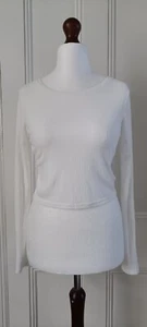 Topshop white ribbed jersey crop top- 12/NWT - Picture 1 of 6