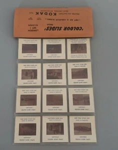 VTG 1960's Souvenir Set of 12 Colour Slides London Guards Kodak Toomey Bros - Picture 1 of 7