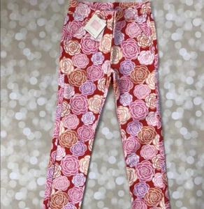 Neu mit Etikett Janie & Jack 3 Mädchen bunte rosa orange Blumen Sommer Hose Caprihose Unterteil - Bild 1 von 2