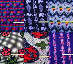 Echte Afrika Stoffe Meterware Ethno Dekoration Stoff Wax Print Dekostoff - Picture 1 of 7