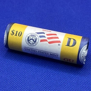 2009-D Guam Sealed Yellow US Mint Quarter Roll - Picture 1 of 7
