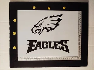 Philadelphia Eagles Football 11" x 8.5" Custom Stencil FAST FREE SHIPPING - Picture 1 of 2
