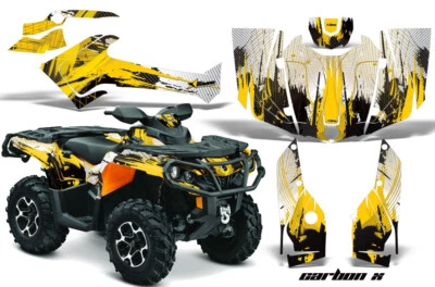ATV Graphics kit Decal for Can-Am Outlander 500/650/800/1000 2013-2023 CarbonX Y - Image 1 of 3