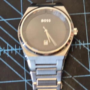 BOSS Steer 1513992 Silver Men’s Analog Watch – Small Bracelet Size – Used - Picture 1 of 7