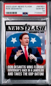 POP 6 PSA 10 Ron Desantis 2022 Blattnachrichten Flash Florida Donald Trump Rivale Promo - Bild 1 von 3