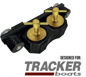 Tracker Boats Versatrack 1" Double Drain Plug Holder - Galvanized - Versa Track - Picture 1 of 6