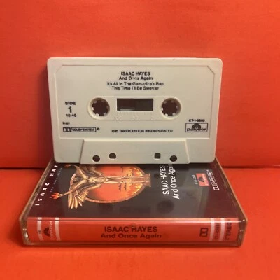 ISAAC HAYES And Once Again Cassette Tape 1980 First Edition VG+ - Image 1 of 4