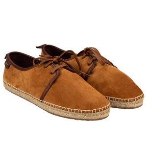 Dolce & Gabbana Suede Raffia Loafers Moccasins Shoes Braun 42 UK 8 13103 - Picture 1 of 8