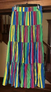 VINTAGE MONDI ROCK bunt MAXI Gr. 38 Deutschland gestreift - Bild 1 von 11