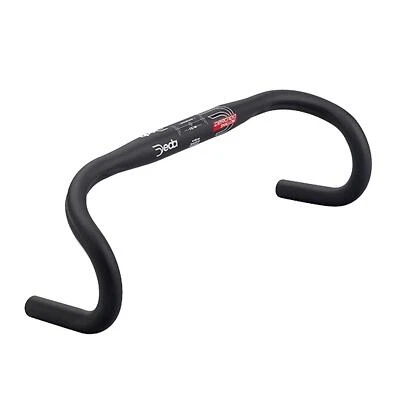 Deda Elementi Zero100 Deep Handlebar 46cm Bicycle Bike Alloy Drop Bar Black  - Image 1 of 4