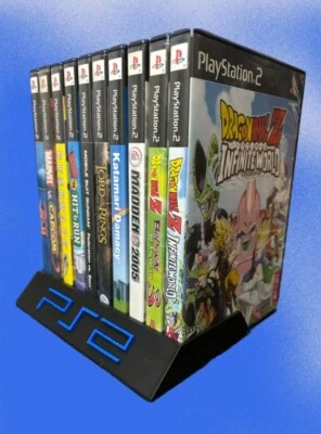 10 Game PS2 Game Case Holder - Playstation 2 Game Storage Tray Display - Image 1 of 4