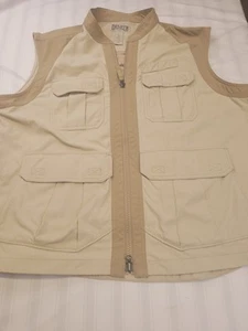 Duluth Trading Vest Mens XL Brown Photography Fishing Hiking Hunting 100% Nylon - Picture 1 of 13