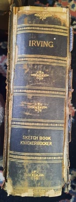 Antique Washinton Irving, Sketch Book Knickerboacker, HC, 1880 Foto 1 de 3