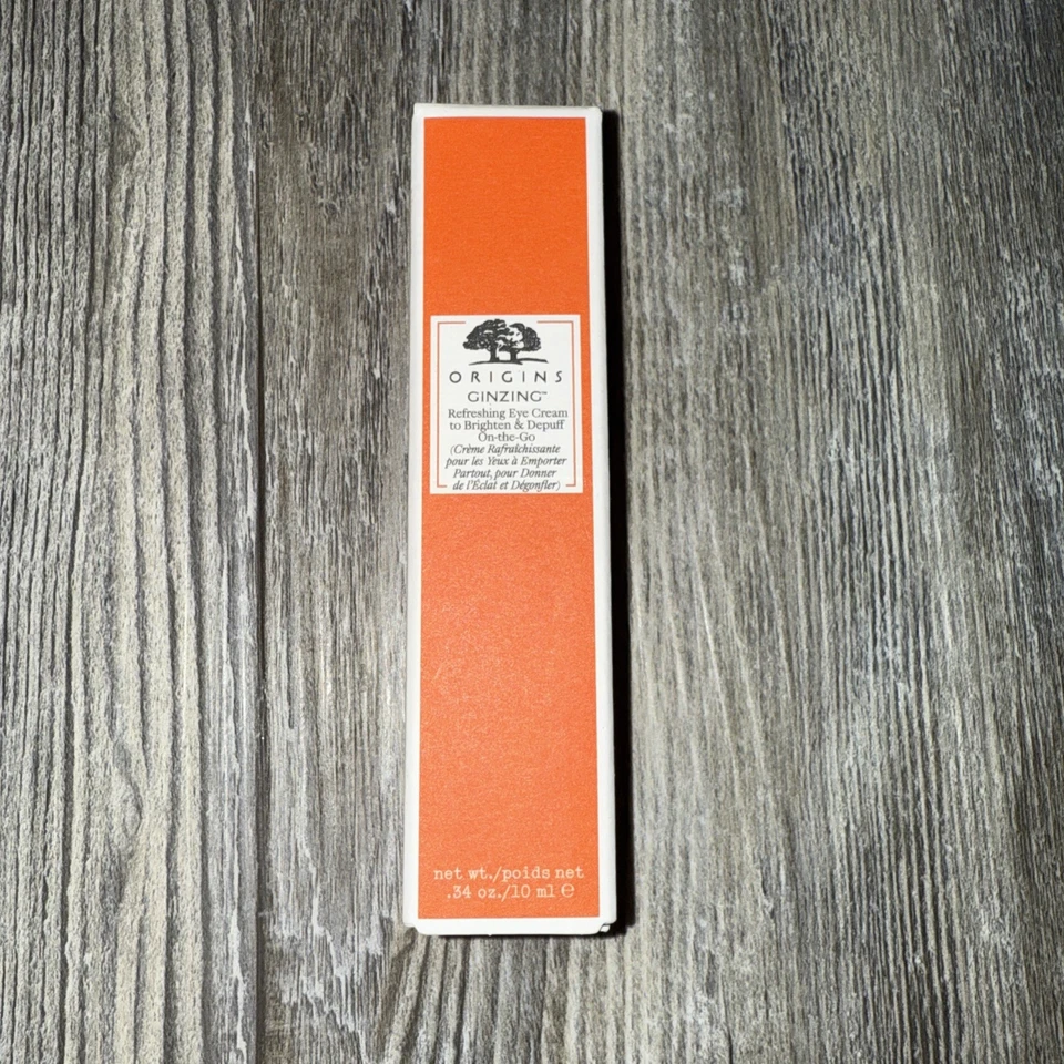 Origins Ginzing Crema Refrescante de Ojos para Iluminar y Despujar Sobre la marcha 10 ml, ¡NUEVA EN CAJA! Foto 1 de 1