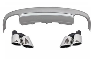 Parachoques distribuidor de aire tubos de escape para Audi A5 8T 2T Coupe Cabrio 12-16 S5 Look - Imagen 1 de 7