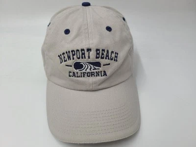 Vintage Newport Beach California Fahrenheit Strapback Adjustable Hat Cap Gray - Image 1 of 4
