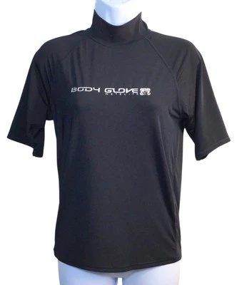 Body Glove Youth 短袖防撞/游泳衬衫黑色中号 — 第 1/4 张图片