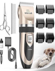 Pet Shaver Cordless Clipper Low Noise Dog Grooming Kit with Rechargeable Dog Cat - Picture 1 of 11