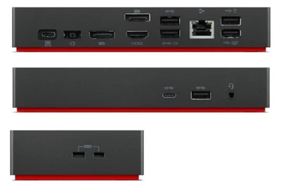 ThinkPad Lenovo Dock USB-C LDA-KP (40AY), Alimentatore 90W e Cavo USB-C - Immagine 1 di 3