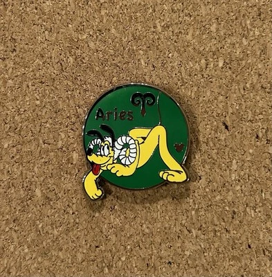 2012 Disney’s Pluto Aries Zodiac Sign Ram Horn Hidden Mickey Pin ~ AUTHENTIC! - Image 1 of 2