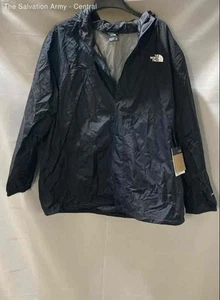 The North Face Herren schwarz Kapuze Langarm Full-Zip Windbreaker Jacke Größe 3X - Bild 1 von 6
