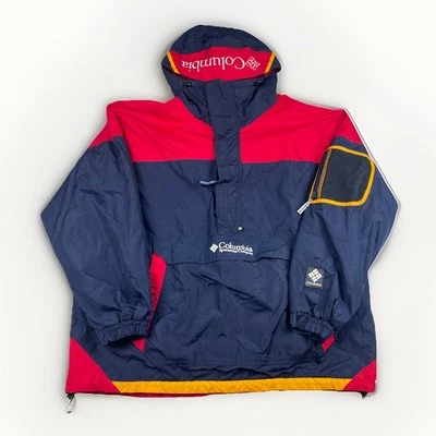 VTG 90s Columbia Sportswear Company Mountain Color Block Anorak Jacket Rare 3XL Foto 1 de 4